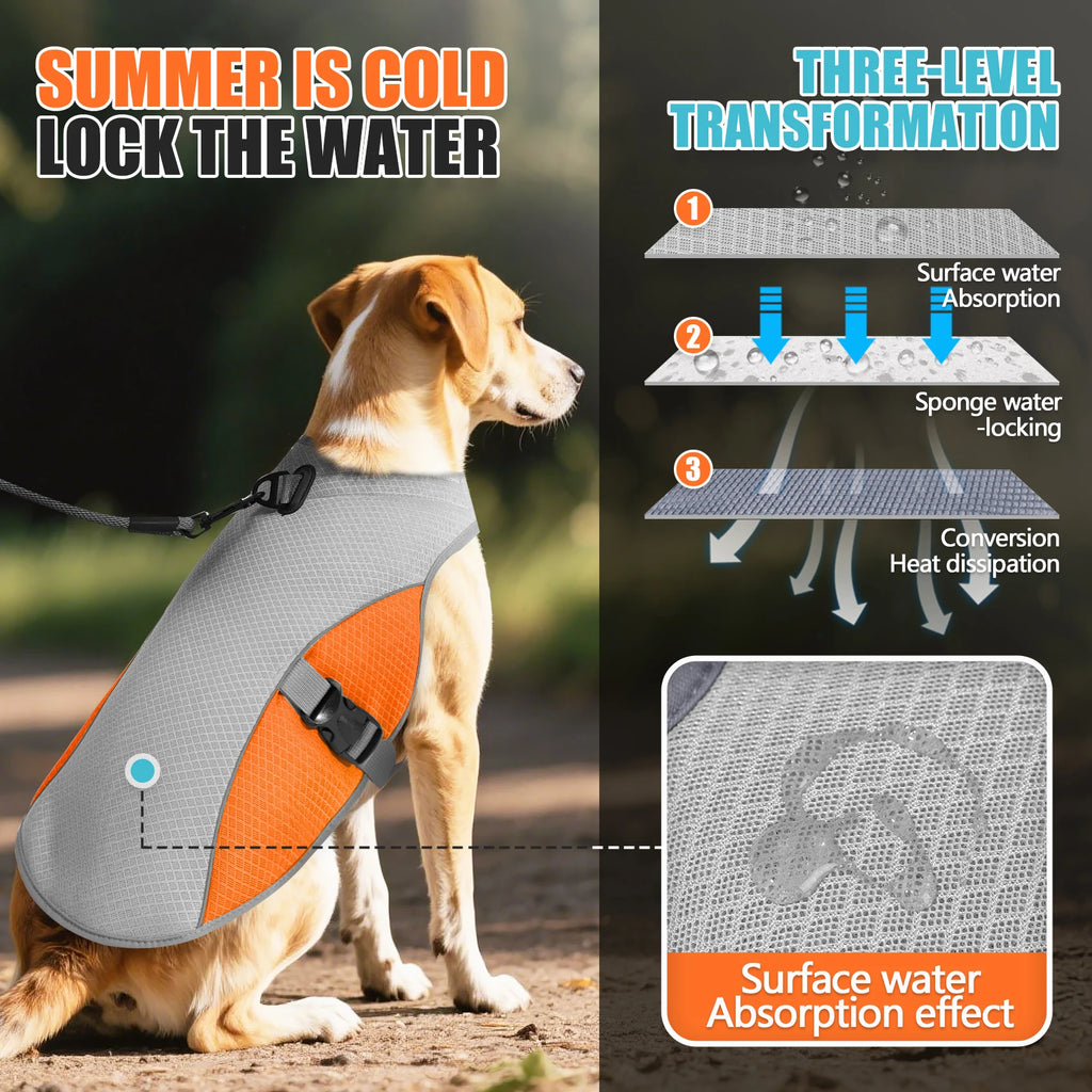 Zyko Cooling Vest – Dog Harness with Built-In Water Bottle – view 4